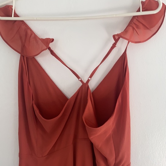 Lulus women’s small high-low maxi dress in dusty rose - Picture 8 of 9